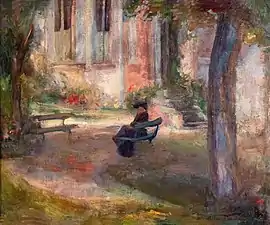 Femme dans un parc - Marie Bermond