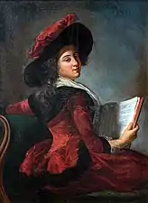 Portrait de la baronne de Crussol par Georges Facieu