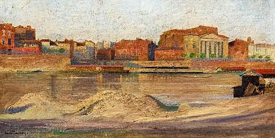 Étude des bords de Garonne depuis le port Viguerie (1902), huile sur toile.