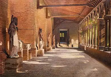 Une galerie du cloître des Augustins (1916), huile sur toile.