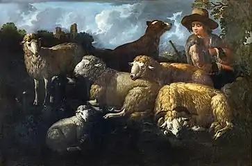 Berger et moutons, Musée d'Art et d'Histoire de Narbonne