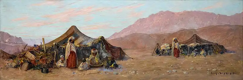 Campement nomade dans le sud Algérien - Musée des Beaux-Arts de Narbonne