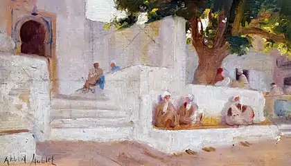 Devant la Mosquée - Albert Aublet