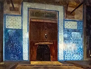 Intérieur de la mosquée Rüstem Pacha de Constantinople - Albert Aublet