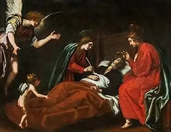 La mort de saint Joseph - Jacopo Vignali