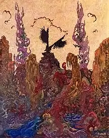 Paysage aux oiseaux, 1920 - Richard Burgsthal
