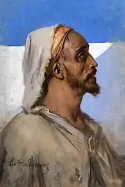 Portrait d'un arabe - Hippolyte Lazerges