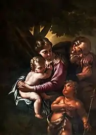 Sainte famille et saint Jean - Nicola Vaccaro
