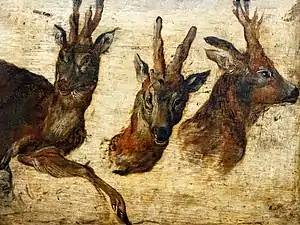 Tête de brocards - Pieter Brueghel l'Ancien