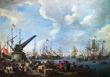 Vue d'un port,  Musée des Beaux-Arts de Narbonne .