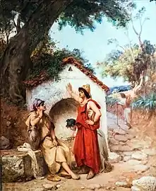 Algériennes autour de la fontaine - 1886 - Hippolyte Lazerges