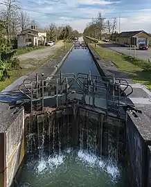 Ecluse N°6 de Saint-Jory sur le canal latéral à la Garonne