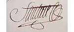 Signature de Antoine Joseph Santerre