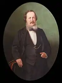 Homme au collier blanc (1873), huile sur toile.