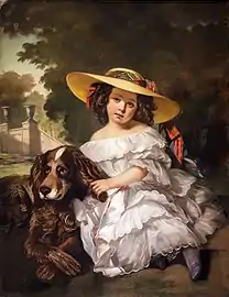La petite fille au chien (1855).
