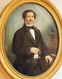 Portrait de Jean-Baptiste Campistron, pastel  (1857).