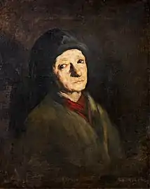 Portrait de la mère de l'artiste, Valence-sur-Baïse, abbaye de Flaran.