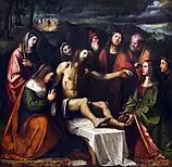 Déploration du Christ mort, huile sur toile (1510).