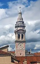 Le sommet du clocher vu du palais Querini Stampalia