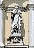 Statue du XVIIe siècle à Venise Scuola dei Luganegheri.