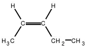 Formule développée du (Z)-pent-2-ène