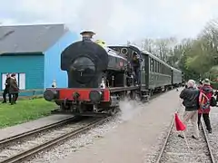 La 020T « Fred » du Stoomtrein Maldegem-Eeklo à Saint-Valery-Ville en 2016.