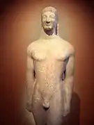 Kouros, vers 530 av. J.-C., musée national archéologique d'Athènes.