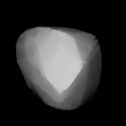 Description de l'image 001165-asteroid shape model (1165) Imprinetta.png.