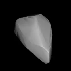 Description de l'image 001349-asteroid shape model (1349) Bechuana.png.