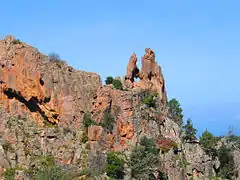 Rocher appelé les amoureux des calanques