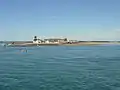 L'Île-Tudy vue du port de Loctudy 1 (au premier plan, l'estuaire de la rivière de Pont-l'Abbé).