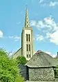 Le clocher de l'église paroissiale Notre-Dame-des-Fleurs.