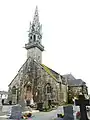 Ploudiry, église paroissiale, la façade vue de l'ouest.