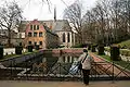 2009 : l'église de l'ancienne abbaye de la Cambre et ses jardins.