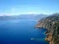 Vue sur le golfe de Porto et le massif du Monte Cinto