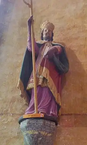 Chapelle Saint-Brieuc de Plonivel, statue de saint Brieuc