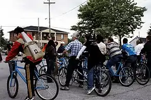 Les Potageurs à vélo se préparent pour leur performance.