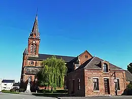 Église Saint-Nicolas de BuironfosseClocher d'une église de France : INSEE 02135 - Buironfosse - Église Saint-Nicolas-Sainte-Anne