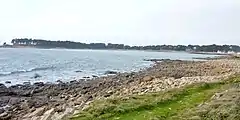 L'Anse de Tréhennarvour vue de la pointe de Men er Bellec.