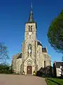 L'église paroissiale Notre-Dame-du-Suprême-Pardon avec sa mosaïque.