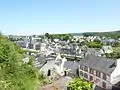 Châteaulin : la ville vue depuis la butte de la chapelle Notre-Dame.