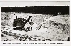 La mine en opération vers 1930.