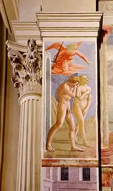 Situation de la fresque dans la chapelle.
