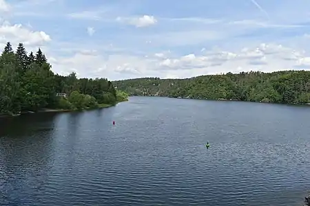 Réservoir de Hracholusky, près de Čerňovice.