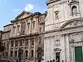 La Piazza della Chiesa Nuova: l'Oratorio dei Filippini (sur la gauche) et Santa Maria in Vallicella