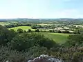 Vue panoramique vers le nord à partir de l'un des sommets du « jardin Picart ».