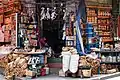 Un stand du marché vendant des fœtus de lama.