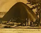 Le tumulus de Tumiac (dessin de 1814)