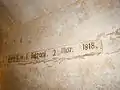 Inscription de Belzoni dans la chambre funéraire