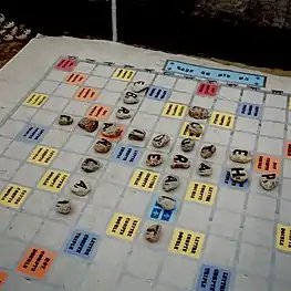 Jeux de ScrabblePierres lettrées